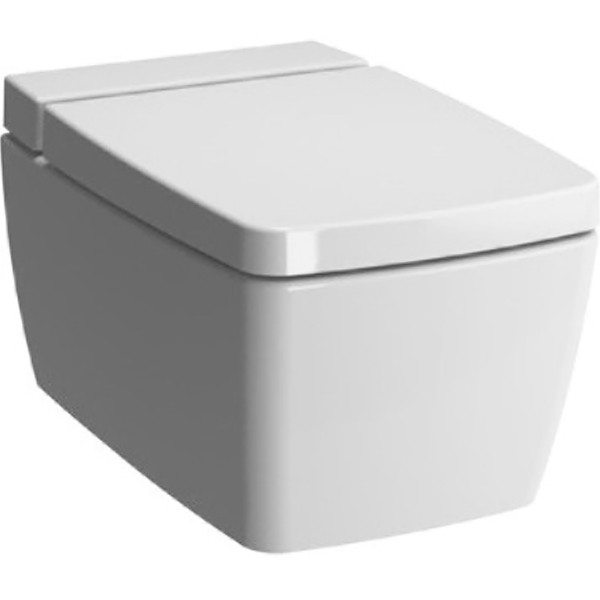 Унитаз подвесной Vitra Metropole безободковый, с емкостью для чистящей жидкости, с функцией биде, встроенный смеситель (7672B003-1687)