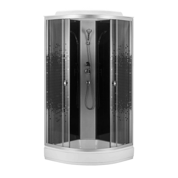 Душевая кабина Loranto 100x100x215 стекло с узором, профиль хром матовый (CS-100-13ТМ/М) Душевая кабина Loranto 100x100x215 стекло с узором, профиль хром матовый (CS-100-13ТМ/М)