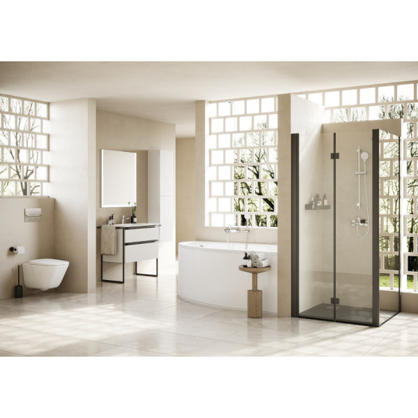 Инсталляция с унитазом Roca The Gap с сиденьем микролифт, с клавишей смыва хром глянцевый (7.8931.0.410.0)