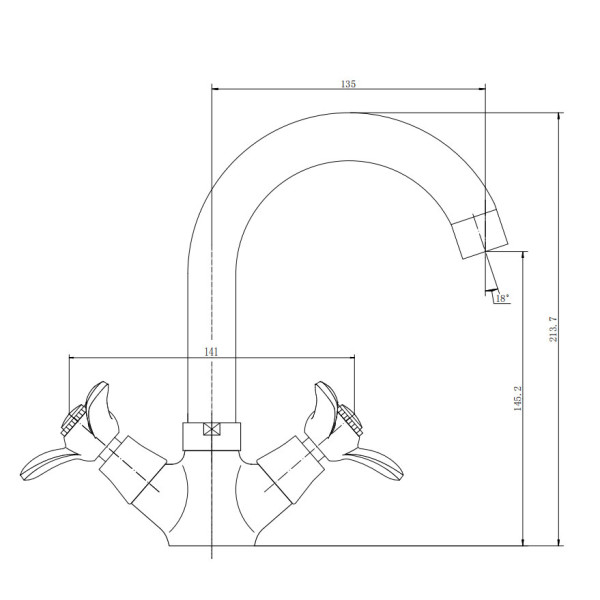 Смеситель для раковины Fashun хром (A1312) Смеситель для раковины Fashun хром (A1312)