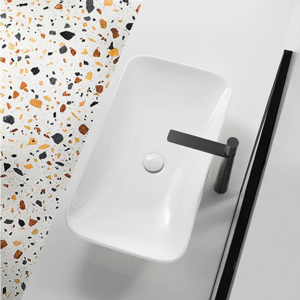 Раковина накладная Wesnaart Ocean 59x36,5 белая (4040-OCE12) Раковина накладная Wesnaart Ocean 59x36,5 белая (4040-OCE12)