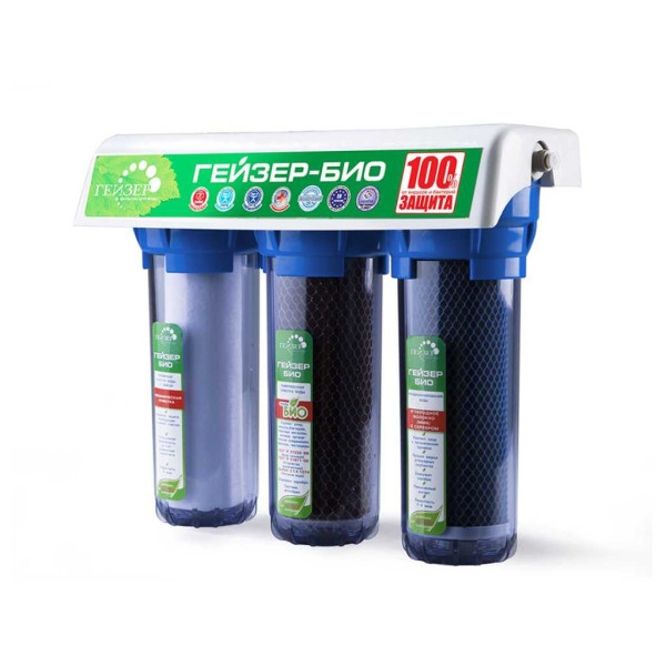 Фильтр под мойку Гейзер Био 312 с краном (для мягкой воды, с минерализатором) (66025) Фильтр под мойку Гейзер Био 312 с краном (для мягкой воды, с минерализатором) (66025)