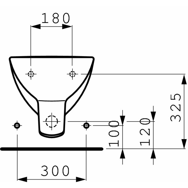 Биде подвесное Laufen Pro 560х360х400  (8.3095.1.000.304.1)