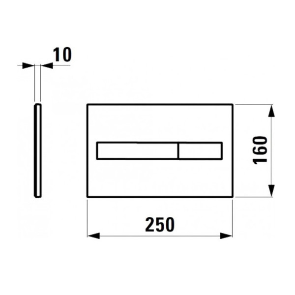 Клавиша смыва Laufen LIS AW1 (8.9566.1.004.000.1) Клавиша смыва Laufen LIS AW1 (8.9566.1.004.000.1)