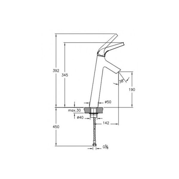 Смеситель для раковины Vitra Nest Trendy (A42301EXP)