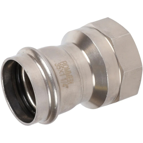 Переход 35х1 1/4"В Rommer из нержавеющей стали (пресс) (RSS-0022-035114) Переход 35х1 1/4"В Rommer из нержавеющей стали (пресс) (RSS-0022-035114)