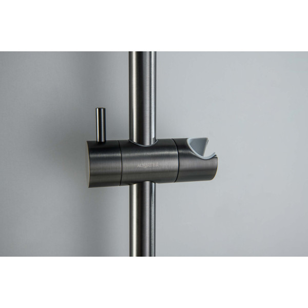 Душевой гарнитур Aquatek 1jet 65 см шлифованный черный хром (AQ2012BGM)