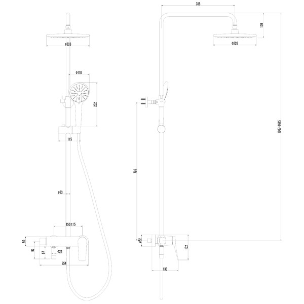 Смеситель для душа lemark Bronx графит (LM3762GM)