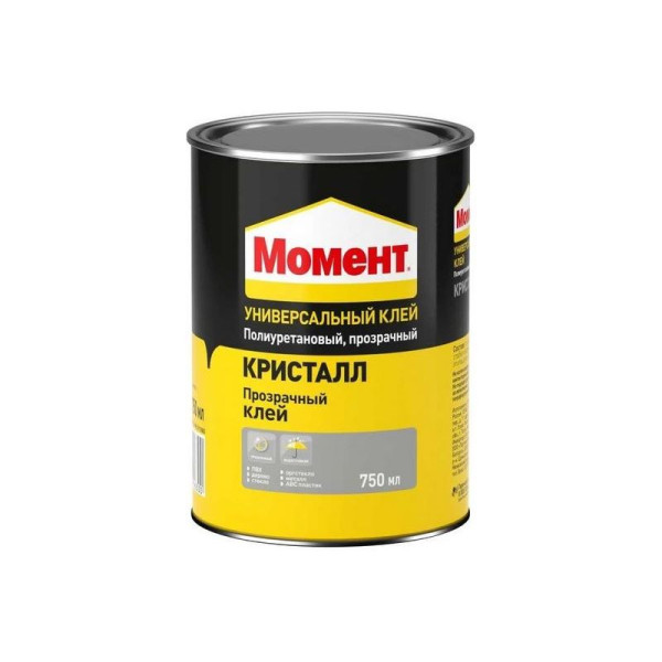 Клей контактный Момент Кристалл Прозрачный 750 мл. (банка) (1781022)
