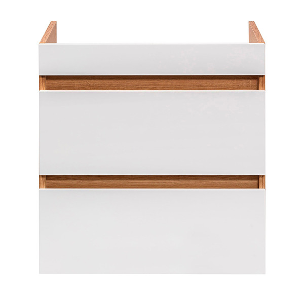 Тумба подвесная Aquanika Base 585x430x525 дуб золотой/белый (AQB584352RU116)