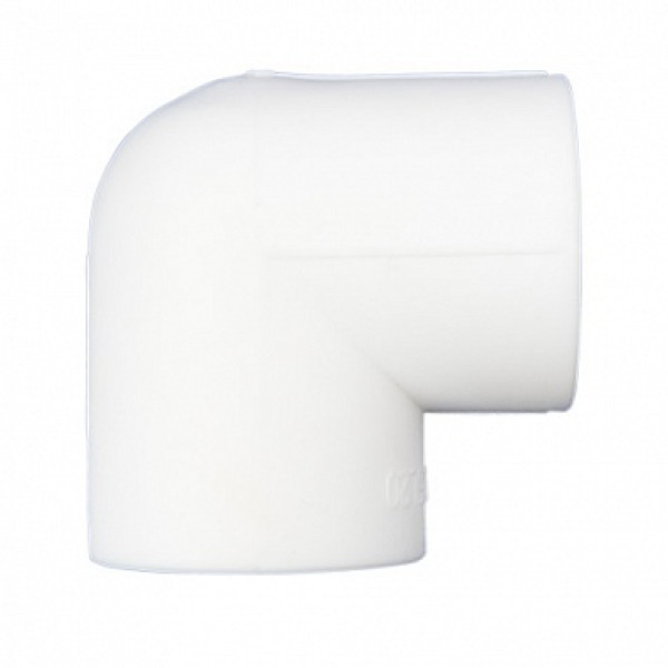 Угольник PP-RC 25 мм 90 гр. MeerPlast белый (00000002448)