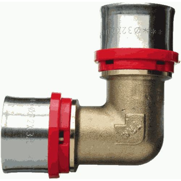 Соединение угловое 32*32 TeRma (пресс, латунь) (02547) Соединение угловое 32*32 TeRma (пресс, латунь) (02547)