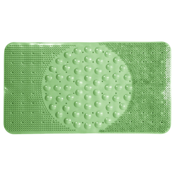 Коврик для ванной Melodia ПВХ Massage прямоугольный массажный 66x38cм зеленый (MK008)