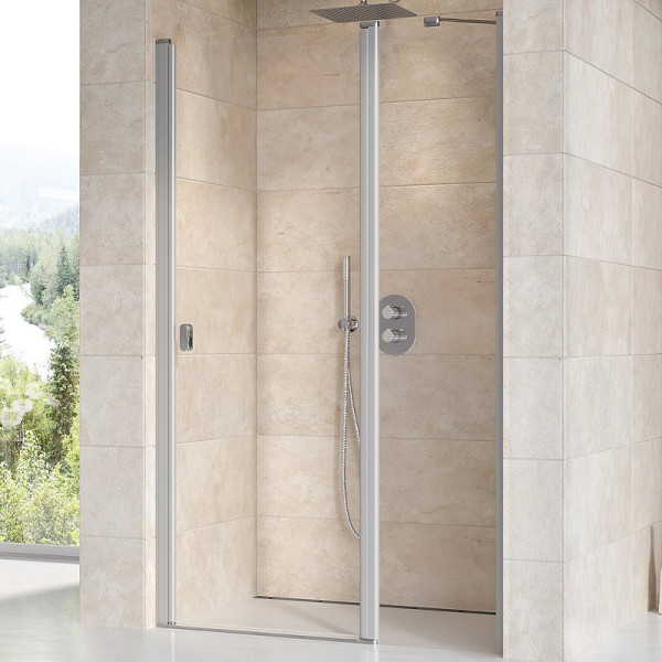 Дверь душевая Ravak Chrome 100x195 стекло прозрачное, профиль сатин (0QVACU0Z1)