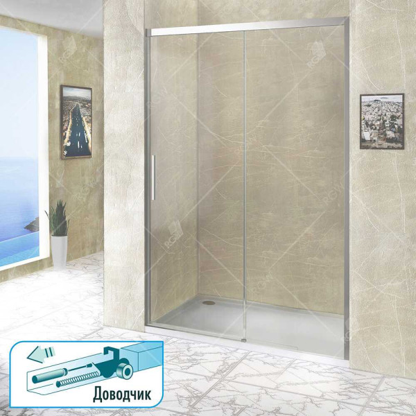 Душевая дверь RGW Leipzig 150x195 стекло прозрачное, профиль хром (34121215-11) Душевая дверь RGW Leipzig 150x195 стекло прозрачное, профиль хром (34121215-11)