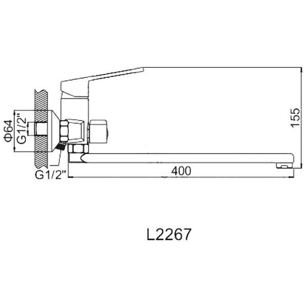 Смеситель для ванны и душа Ledeme с душевым гарнитуром (L2267) Смеситель для ванны и душа Ledeme с душевым гарнитуром (L2267)