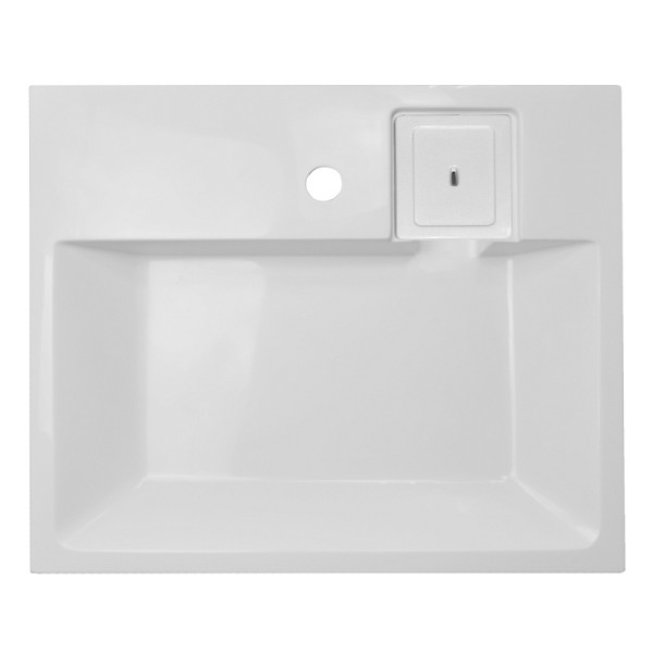 Раковина над стиральной машиной Azario 595x49x75 с сифоном белая (CS00082280)