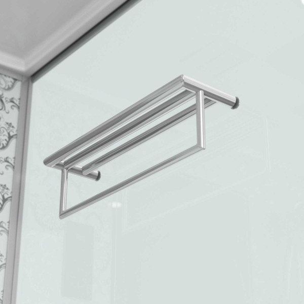 Душевая кабина Niagara с гидромассажем Luxe 1000*900*2200 стекло прозрачное, профиль хром (NGL-7714W)