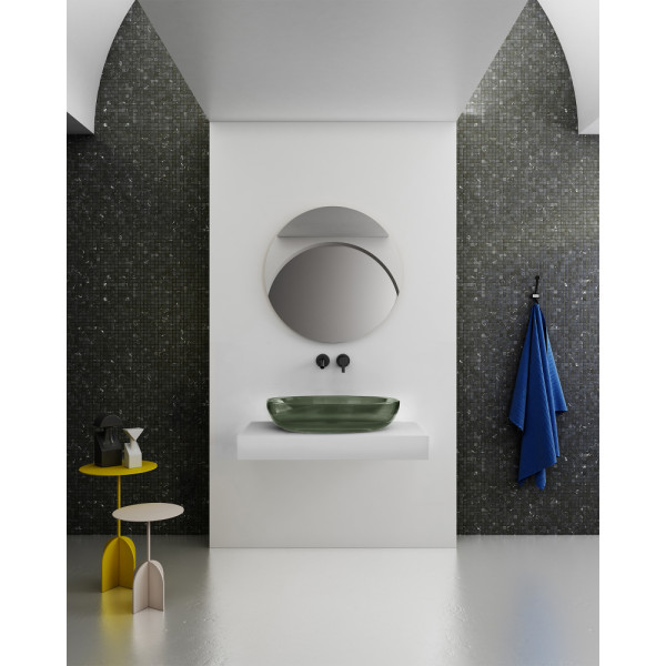 Раковина накладная Abber Kristall 600x400 оливковый (AT2801Vesuvian) Раковина накладная Abber Kristall 600x400 оливковый (AT2801Vesuvian)