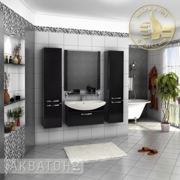 Тумба подвесная Акватон Ария 80 белый глянец (1A141701AA010) Тумба подвесная Акватон Ария 80 белый глянец (1A141701AA010)