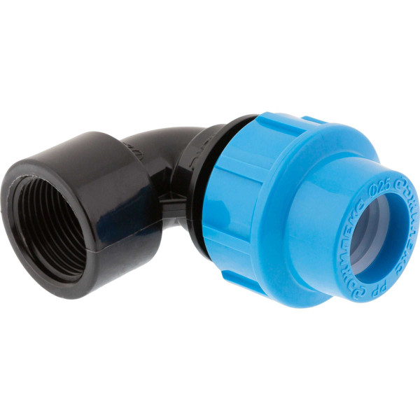 Соединение угловое 25*1"В Джилекс (для п/э трубы, PP) (9283)