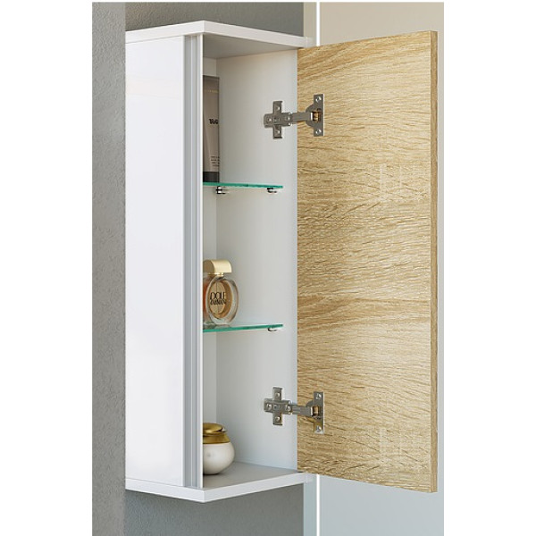 Шкафчик подвесной Aqwella Майами 250х170х650 дуб сонома/белый глянец (Mai.04.25) Шкафчик подвесной Aqwella Майами 250х170х650 дуб сонома/белый глянец (Mai.04.25)