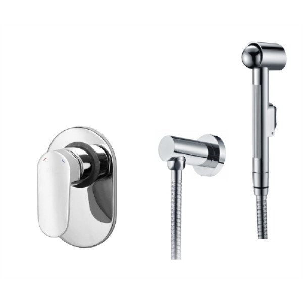 Смеситель с гигиеническим душем WasserKRAFT A15356 со шлангом 100 см