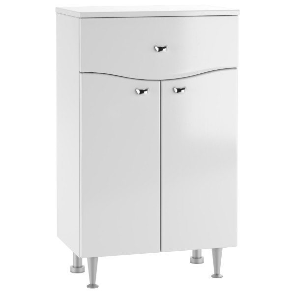 Комод 50 Волна с верхним ящиком В1 Айсберг Домино (DA1001K)