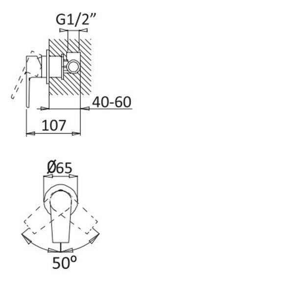 Смеситель для душа Cezares хром (NAUTIC-DIM-01) Смеситель для душа Cezares хром (NAUTIC-DIM-01)