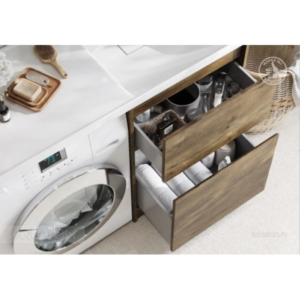 Тумба под раковину Aquaton Лондри 60 Дуб рустикальный (рак.1A72243KLH010, 1A72843KLH01L заказывается ОТДЕЛЬНО!) (1A2669K1LHDR0)