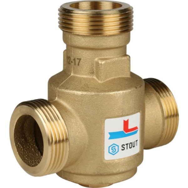 Вентиль термостатический смесительный Stout 1 1/4" НР 60°C SVM-0030-325506 Вентиль термостатический смесительный Stout 1 1/4" НР 60°C SVM-0030-325506