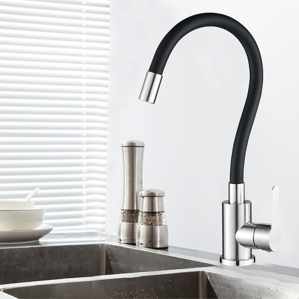 Смеситель для кухни Wesnaart Eko черный (EKO05-140) Смеситель для кухни Wesnaart Eko черный (EKO05-140)