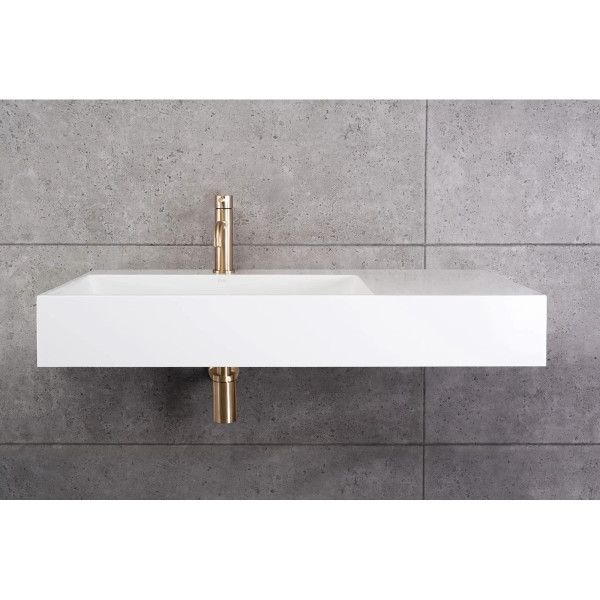 Раковина накладная конгломерат REA Archi white mat 89,5x48x13 белая матовая (REA-U4301) Раковина накладная конгломерат REA Archi white mat 89,5x48x13 белая матовая (REA-U4301)
