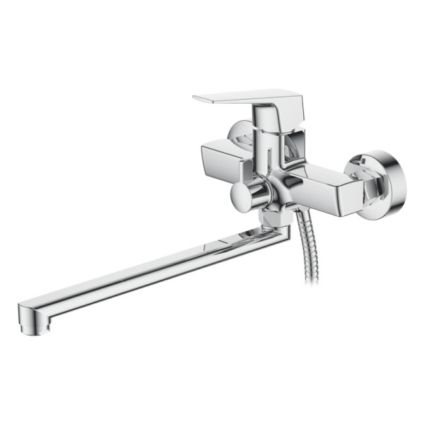 Смеситель для ванны и душа Ledeme с душевым гарнитуром, хром (L2281) Смеситель для ванны и душа Ledeme с душевым гарнитуром, хром (L2281)