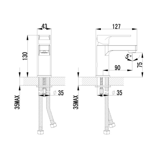 Смеситель для раковины Lemark Grace (LM1506C)