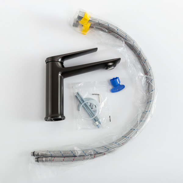 Смеситель для раковины Cezares Liner оружейная сталь (LINER-LS-GM-W0) Смеситель для раковины Cezares Liner оружейная сталь (LINER-LS-GM-W0)