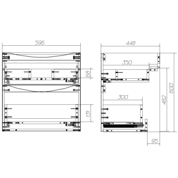 Тумба подвесная BelBagno Marino-H60 60 см Bianco Lucido (Marino-H60-600-2C-SO-BL-P)