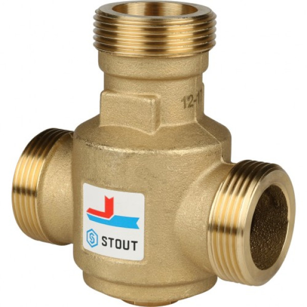 Вентиль термостатический смесительный Stout 1 1/4" НР 60°C SVM-0030-325506 Вентиль термостатический смесительный Stout 1 1/4" НР 60°C SVM-0030-325506