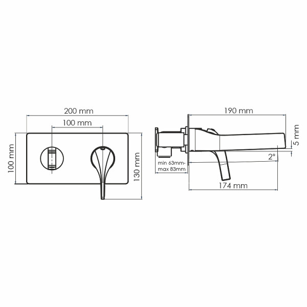 Смеситель для раковины WasserKRAFT Sauer золотой (7130)