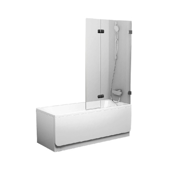 Душевая шторка для ванны Ravak BVS2 100x150 стекло прозрачное, профиль хром (7ULA0A0Z1)