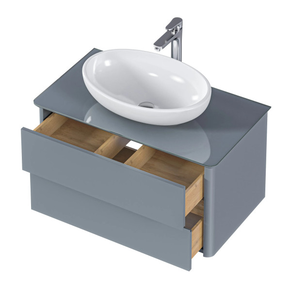 Тумба подвесная 1Marka Monro 1000x450x420 серый (Ц0000036662)