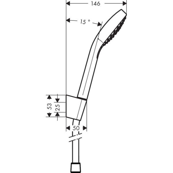 Душевой гарнитур Hansgrohe Croma Select E Vario 160 м хром (26413400) Душевой гарнитур Hansgrohe Croma Select E Vario 160 м хром (26413400)