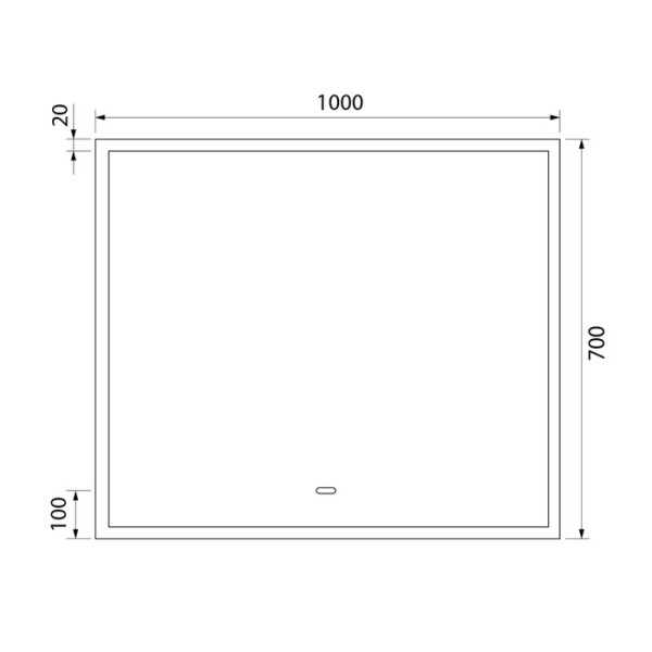 Зеркало с подсветкой Iddis Slide 100x70 (SLI1000i98)