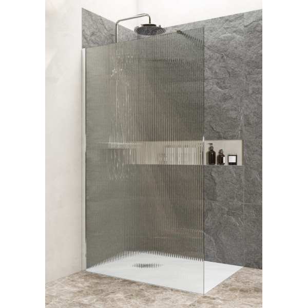 Душевое ограждение Roca Metropolis 120x200 стекло Рифленое, профиль хром (Z.RU93.0.768.1)