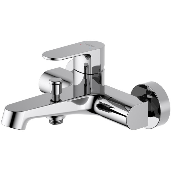 Смеситель для ванны и душа Aquatek Оберон хром (AQ1240CR) Смеситель для ванны и душа Aquatek Оберон хром (AQ1240CR)