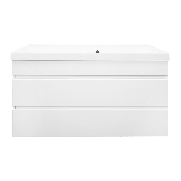 Тумба подвесная Azario с раковиной Эстима 100/2 с раковиной Астория 100 (CS00094585)