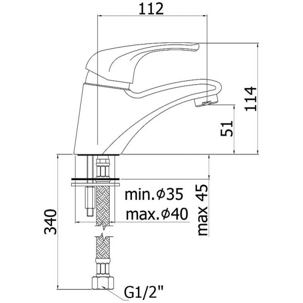 Смеситель для раковины Paffoni Nettuno Due хром (ND071CR) Смеситель для раковины Paffoni Nettuno Due хром (ND071CR)