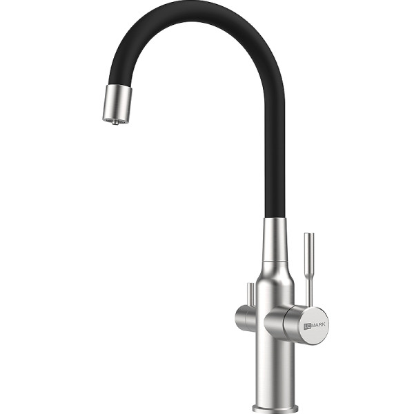 Смеситель для кухни Lemark Expert хром/черный (LM5083S-Black)
