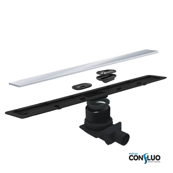 Душевой лоток Pestan Confluo Frameless Line 550 хром матовый/полая под плитку, без рамки (13701230) Душевой лоток Pestan Confluo Frameless Line 550 хром матовый/полая под плитку, без рамки (13701230)