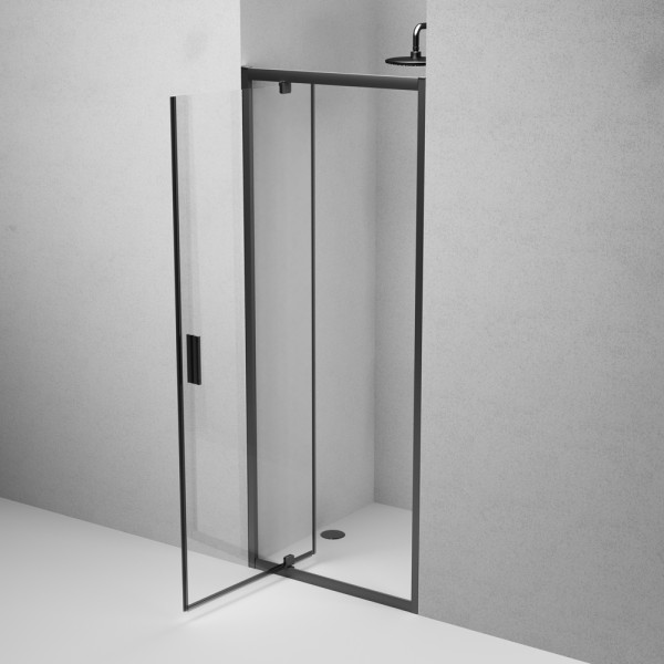Душевая дверь AM.PM Gem 80x195 стекло прозрачное, профиль черный матовый (W90G-80-1P-BT) Душевая дверь AM.PM Gem 80x195 стекло прозрачное, профиль черный матовый (W90G-80-1P-BT)